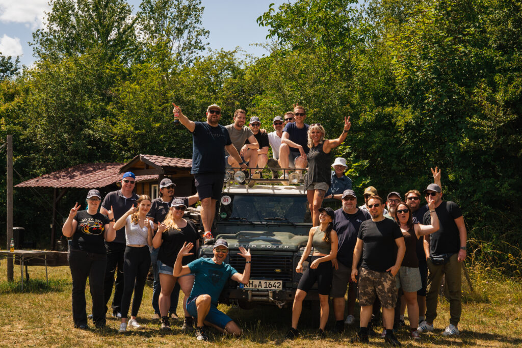 Team von Xtentio im Abenteuercamp
